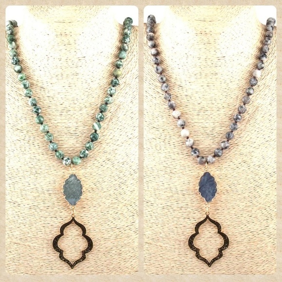 Boho Stone Bead Necklaces - Picture 2 of 2